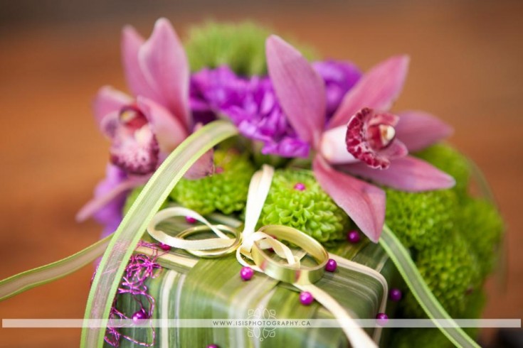 Ring bearer pillow from Petals in Thyme of Wasaga Beach, ON