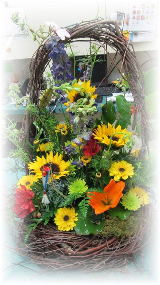 A gone fishing apology from Inspirations Floral Studio in Lock Haven, PA