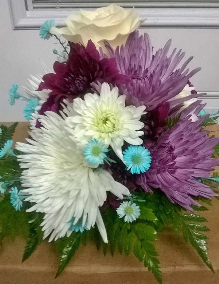 A gorgeous bouquet from Wilma's Flowers in Jasper, AL