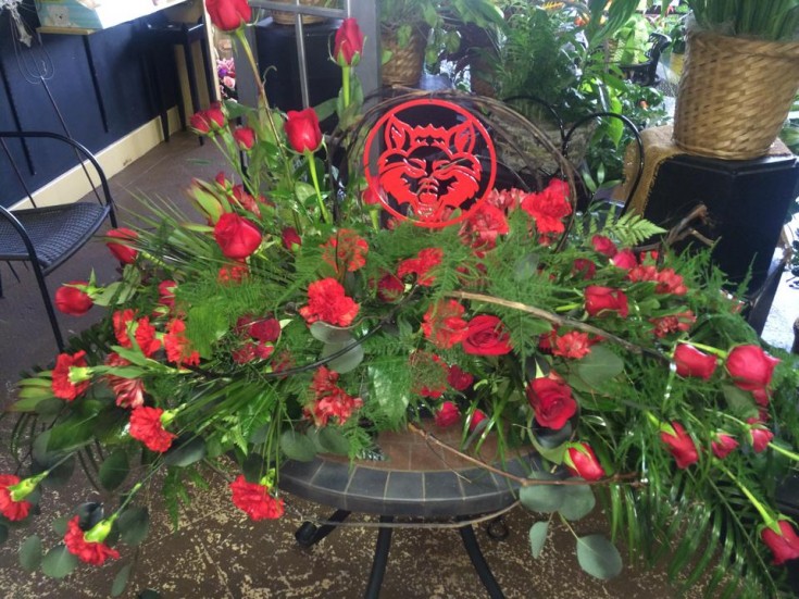 A little love for the local mascot with Heather's Way Flowers and Plants in Jonesboro, AR