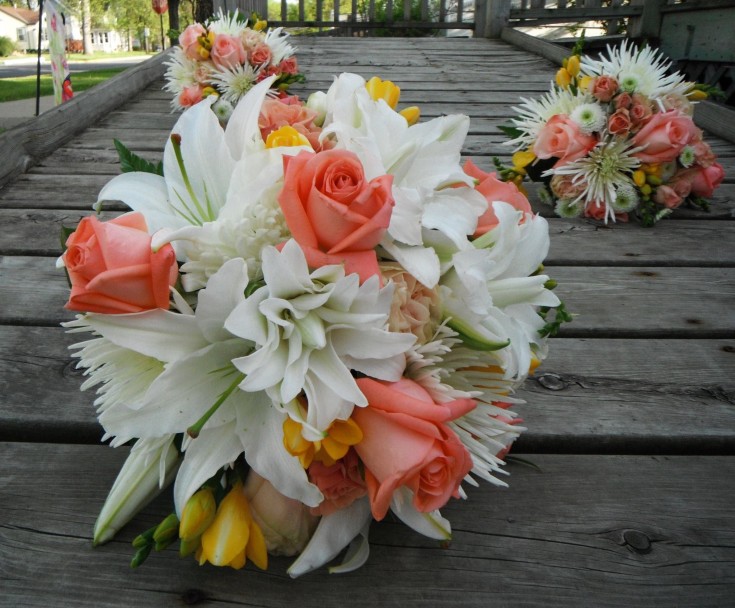 Amazing bridal bouquet from Crow River Floral and Gifts in Hutchinson, MN