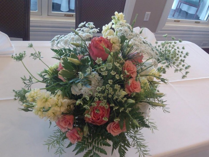 Excellent wedding decoration from Oran's Flower Shop in Kingston, TN