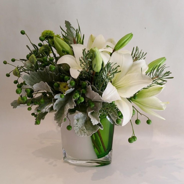 A study in green with Paradise Valley Florist in Scottsdale, AZ