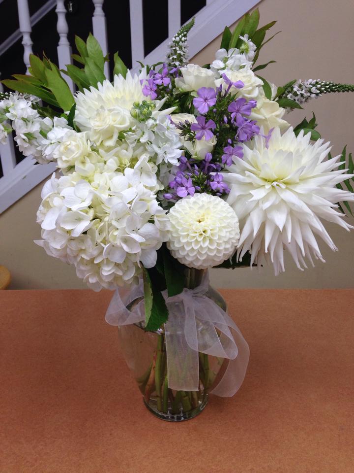 Beautiful sympathy flowers from Oak Bay Flower Shop in Victoria, BC