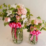 Cute mason jar arrangements from Paradise Valley Florist in Scottsdale, AZ