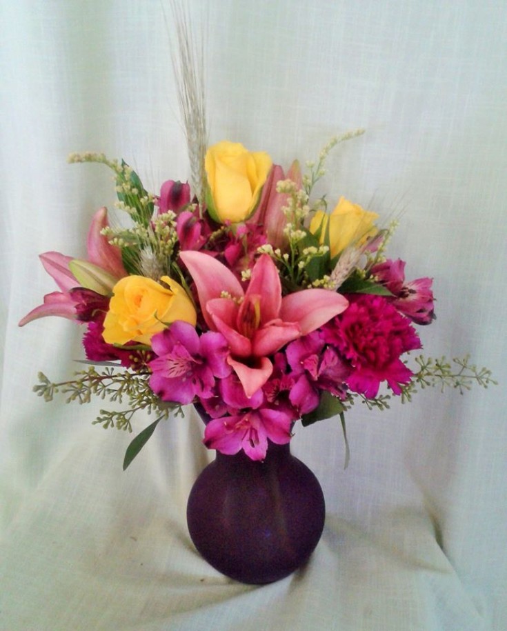 Excellent arrangement from Marshfield Blooms in Marshfield, MO