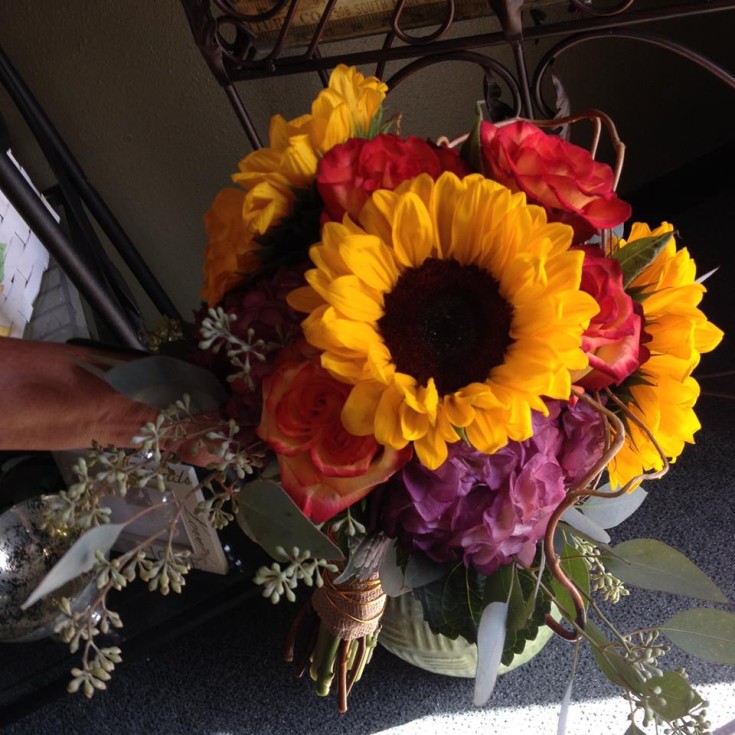 Amazing fall wedding bouquet from The Flower Patch & More in Bolivar, MO