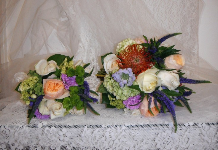Exquisite bridal and bridesmaid bouquet for a summer wedding from Crow River Floral & Gifts in Hutchinson, MN