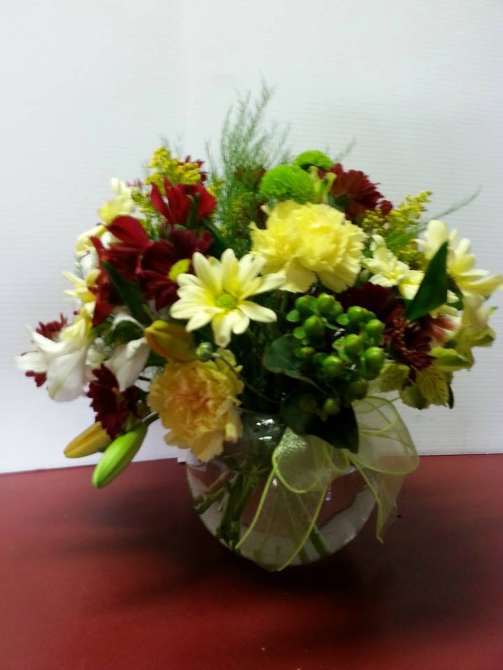 Fantastic sympathy arrangement from Blossoms Florist & Boutique in Kingston, ON