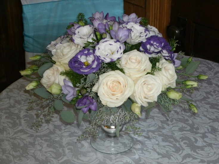 Gorgeous centerpiece from Flowers For You, By Diana in Beeton, ON