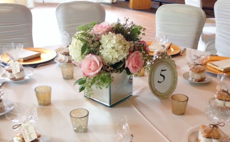 Amazing center pieces from Petals in Thyme of Wasaga Beach, ON