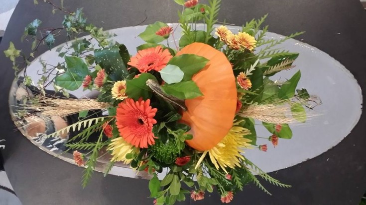 Another gorgeous Thanksgiving centerpiece from BlueShores Flowers & Gifts in Wasaga Beach, ON
