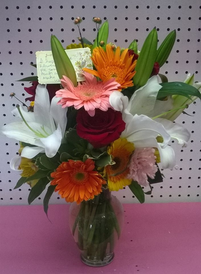 Beautiful arrangement from Wilma's Flowers in Jasper, AL