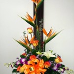 Birds of paradise, roses and orchids from Fancy Flowers & Gift Shop in Hialeah, FL