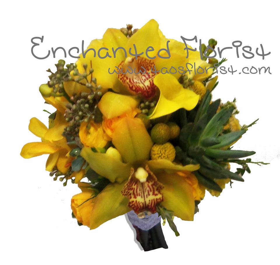 Excellent wedding bouquet from The Enchanted Florist in Taos, NM
