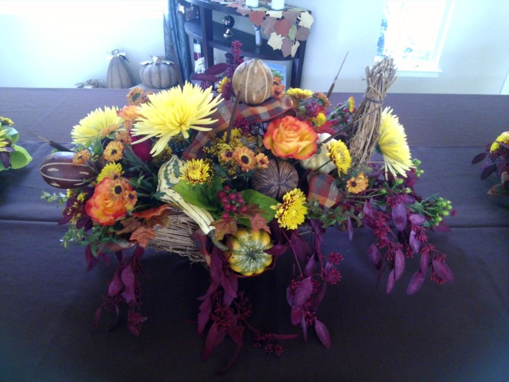 Gorgeous fall design from Auburn Country Florist in Grass Valley, CA