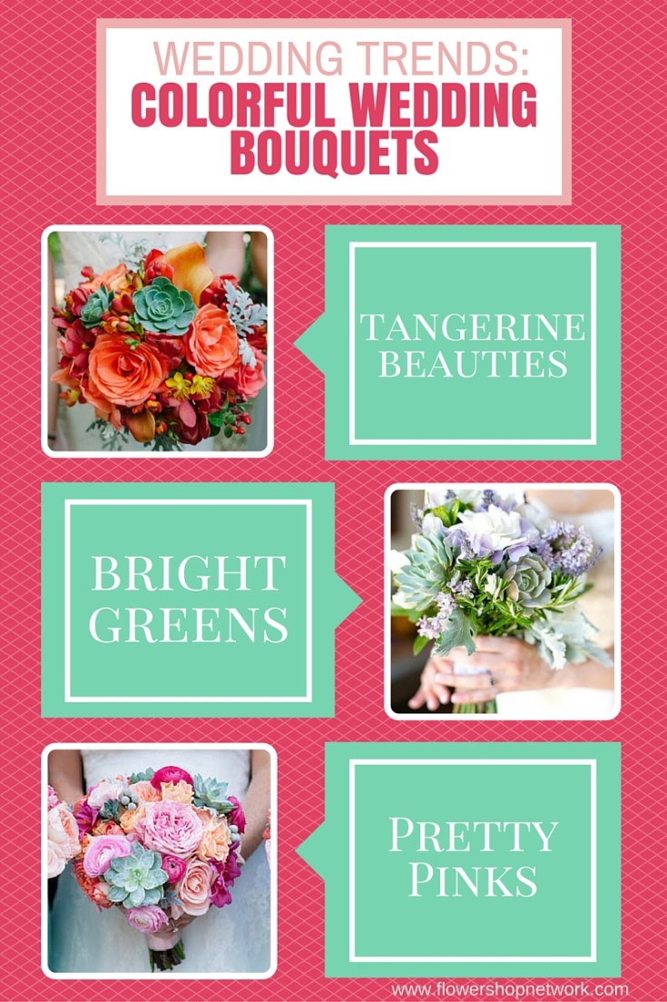 Wedding Trends: Colorful Wedding Bouquets