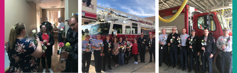 Petal It Forward at the Fire Station