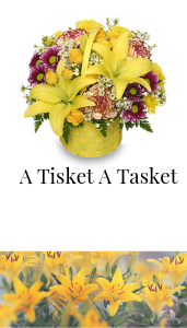 a tisket a tasket sunny flower basket